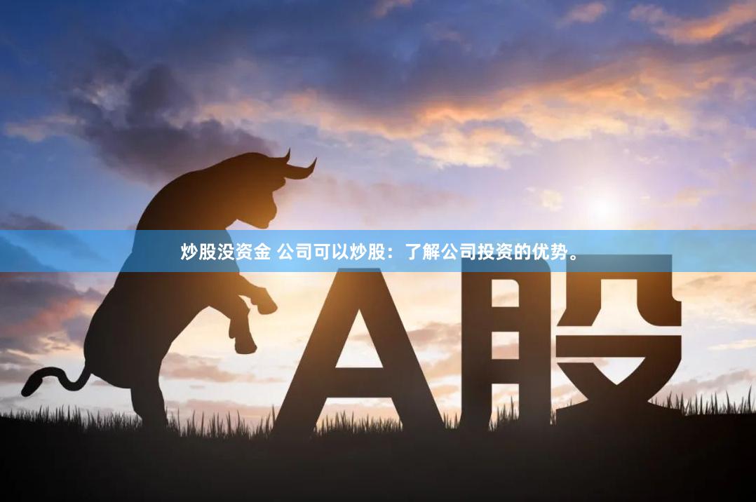 炒股没资金 公司可以炒股：了解公司投资的优势。