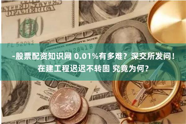 -股票配资知识网 0.01%有多难？深交所发问！在建工程迟迟不转固 究竟为何？